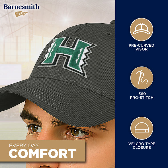 University of Hawaii Spirit Baseball Hat One-Size (Black)