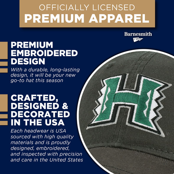 University of Hawaii Spirit Baseball Hat One-Size (Black)