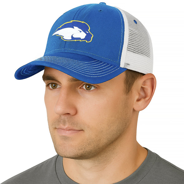 Hofstra University Sideline Trucker Hat One-Size (Royal/White)