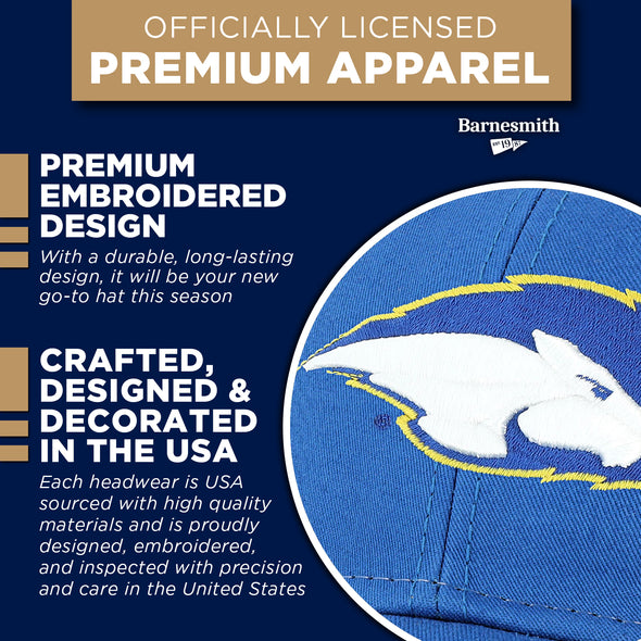 Hofstra University Sideline Trucker Hat One-Size (Royal/White)