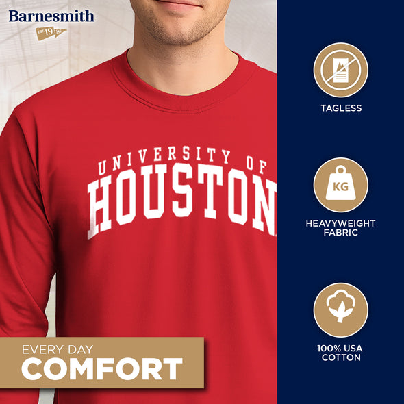 University of Houston Classic Long Sleeve T-Shirt (Red)