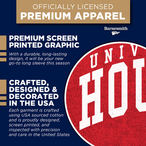 University of Houston Classic Long Sleeve T-Shirt (Red)