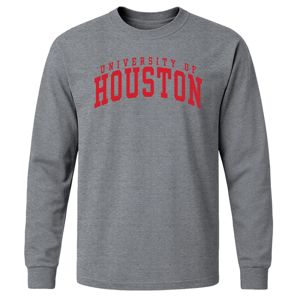 University of Houston Classic Long Sleeve T-Shirt (Charcoal Grey)