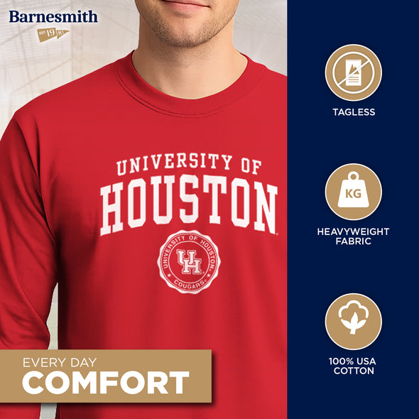 University of Houston Heritage Long Sleeve T-Shirt (Red)