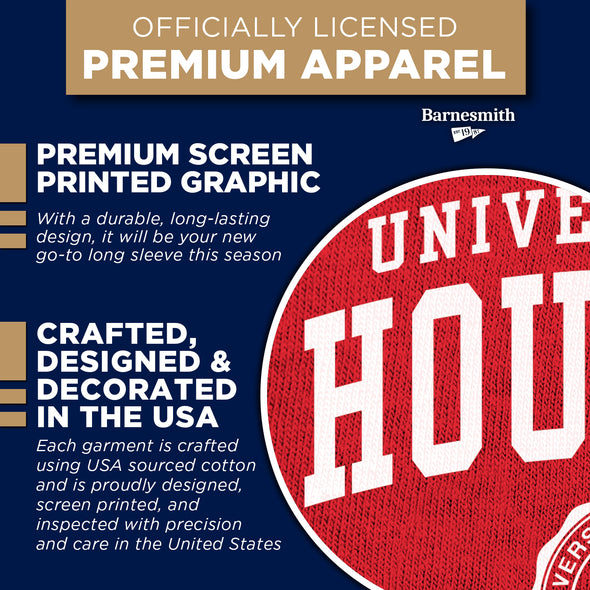 University of Houston Heritage Long Sleeve T-Shirt (Red)