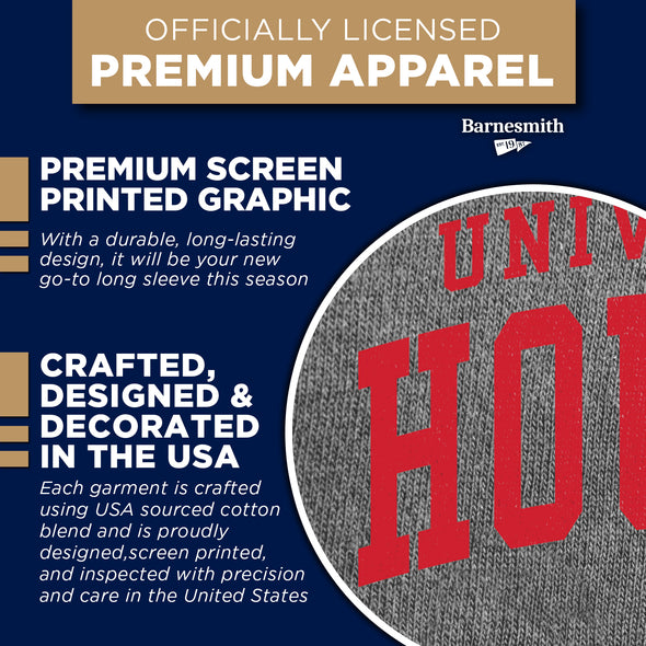 University of Houston Heritage Long Sleeve T-Shirt (Charcoal Grey)