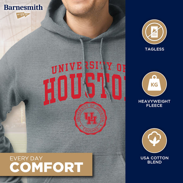 University of Houston Heritage Hooded Sweatshirt (Charcoal Grey)