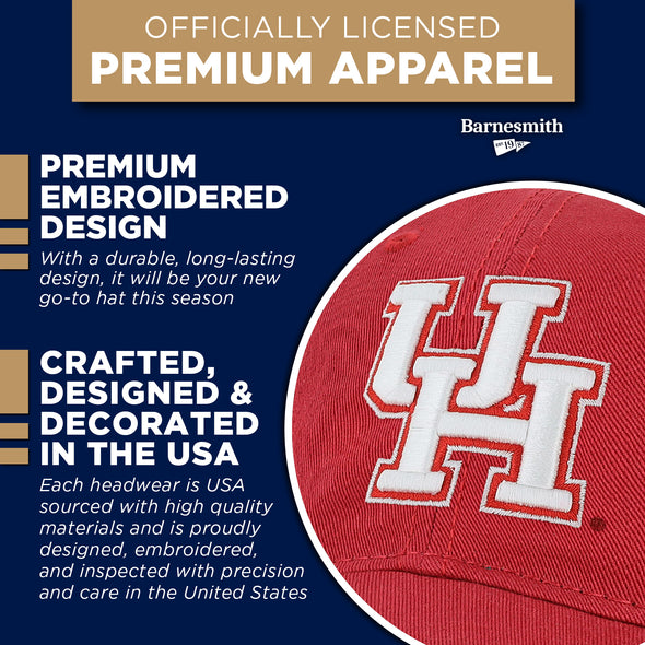 University of Houston Spirit Baseball Hat One-Size (Cardinal)