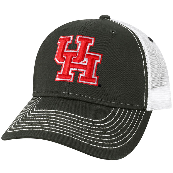 University of Houston Sideline Trucker Hat One-Size (Black/White)