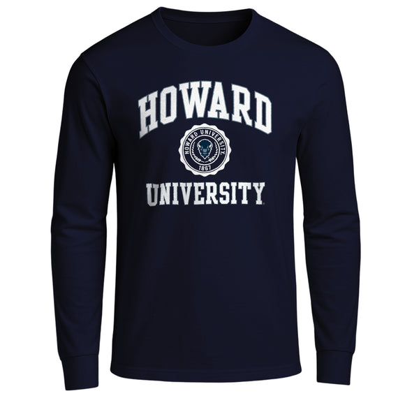 Howard University Heritage Long Sleeve T-Shirt (Navy)