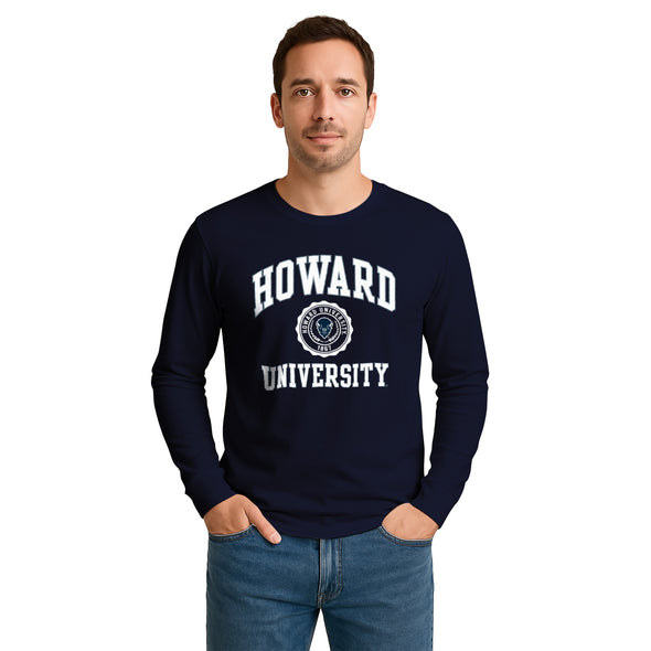 Howard University Heritage Long Sleeve T-Shirt (Navy)