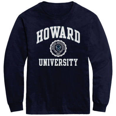 Howard University Heritage Long Sleeve T-Shirt (Navy)