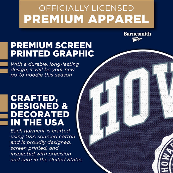 Howard University Heritage Hooded Sweatshirt (Navy)