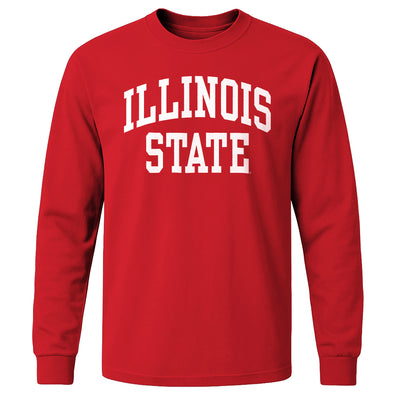Illinois State University Classic Long Sleeve T-Shirt (Red)