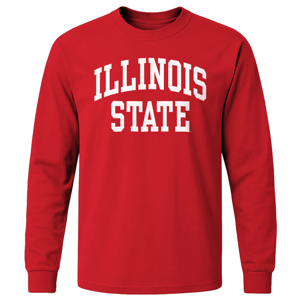 Illinois State University Classic Long Sleeve T-Shirt (Red)