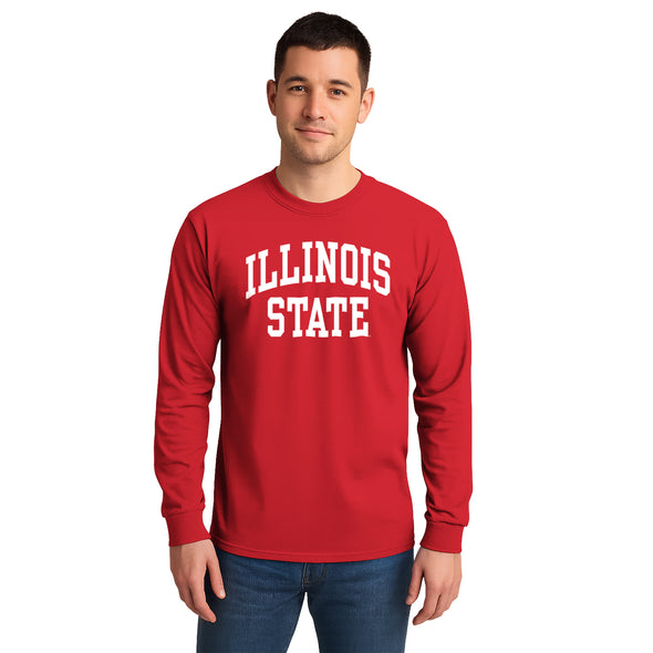 Illinois State University Classic Long Sleeve T-Shirt (Red)