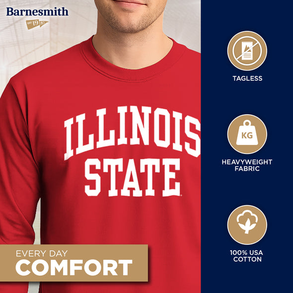 Illinois State University Classic Long Sleeve T-Shirt (Red)