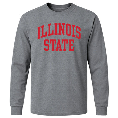 Illinois State University Classic Long Sleeve T-Shirt (Charcoal Grey)