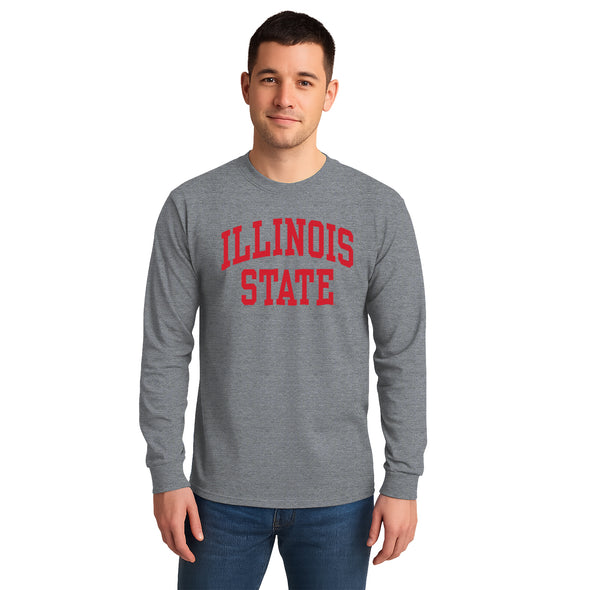 Illinois State University Classic Long Sleeve T-Shirt (Charcoal Grey)