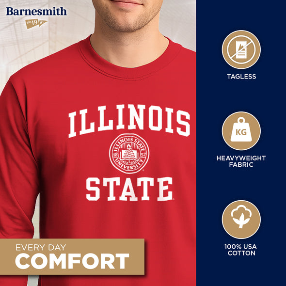 Illinois State University Heritage Long Sleeve T-Shirt (Red)