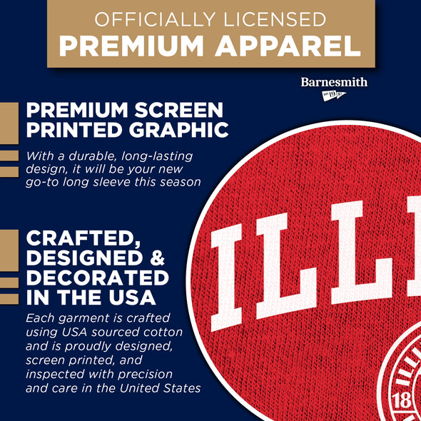Illinois State University Heritage Long Sleeve T-Shirt (Red)