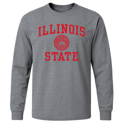 Illinois State University Heritage Long Sleeve T-Shirt (Charcoal Grey)