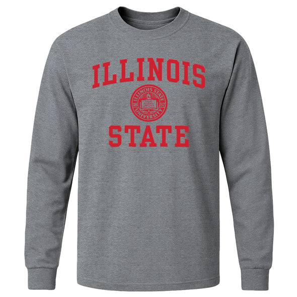 Illinois State University Heritage Long Sleeve T-Shirt (Charcoal Grey)