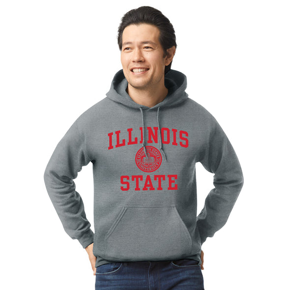 Illinois State University Heritage Hooded Sweatshirt (Charcoal Grey)