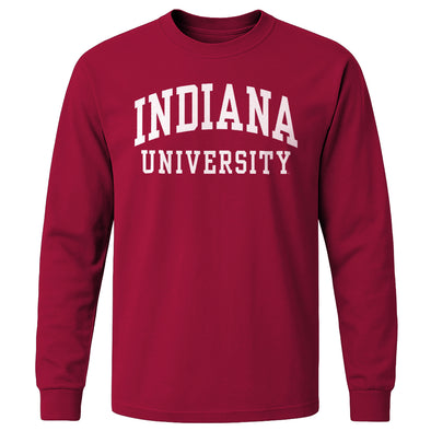 Indiana University Classic Long Sleeve T-Shirt (Cardinal)
