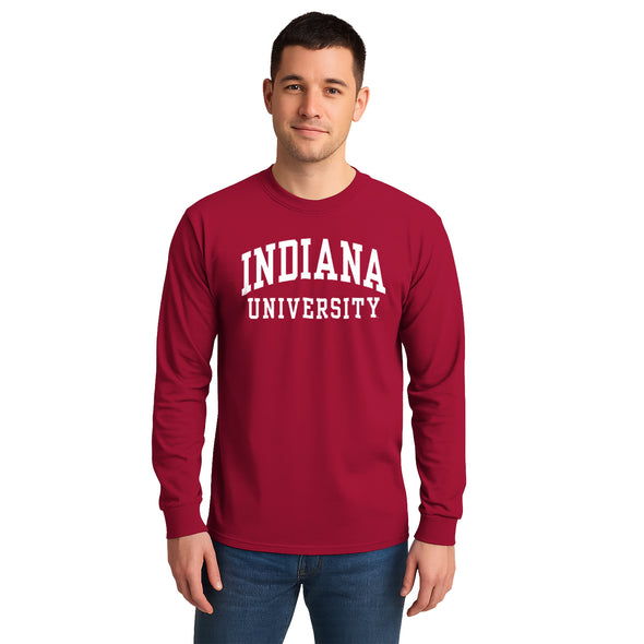 Indiana University Classic Long Sleeve T-Shirt (Cardinal)