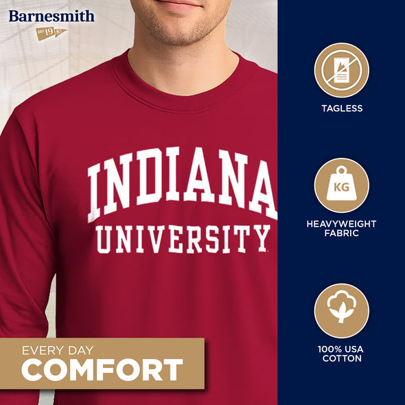 Indiana University Classic Long Sleeve T-Shirt (Cardinal)