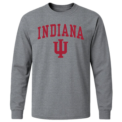 Indiana University Heritage Long Sleeve T-Shirt (Charcoal Grey)