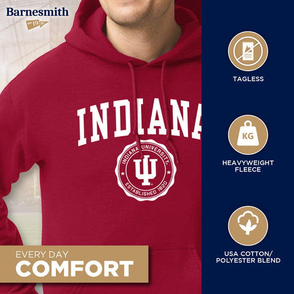 Indiana University Heritage Hooded Sweatshirt (Cardinal)