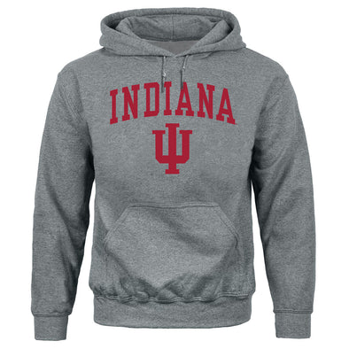 Indiana University Heritage Hooded Sweatshirt (Charcoal Grey)