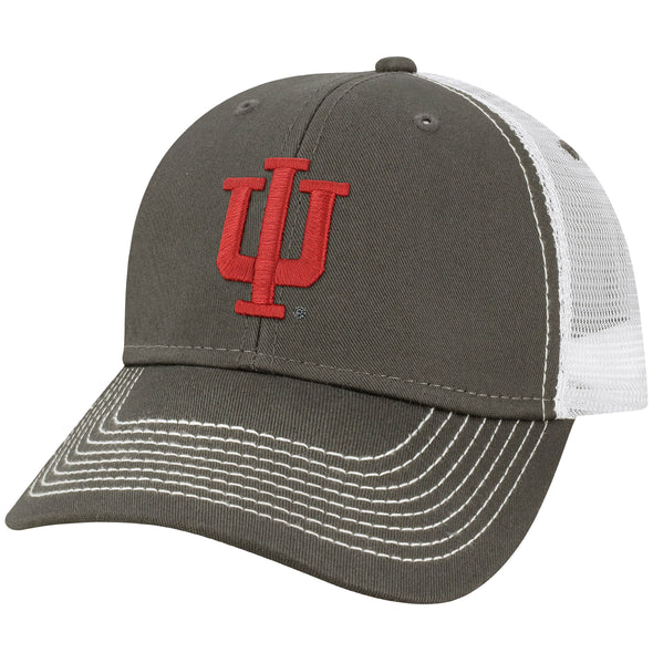 Indiana University Sideline Trucker Hat One-Size (Burnt Henna/White)