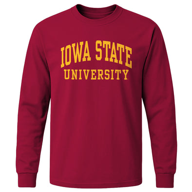 Iowa State University Classic Long Sleeve T-Shirt (Cardinal)