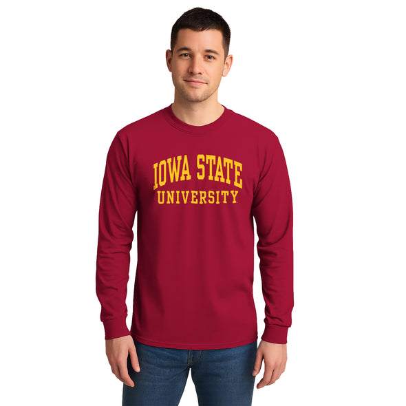 Iowa State University Classic Long Sleeve T-Shirt (Cardinal)