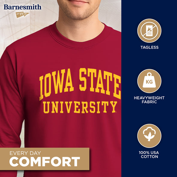 Iowa State University Classic Long Sleeve T-Shirt (Cardinal)