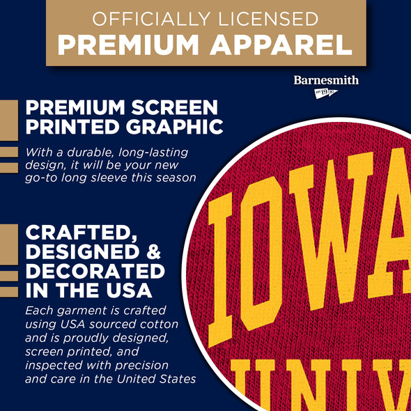 Iowa State University Classic Long Sleeve T-Shirt (Cardinal)