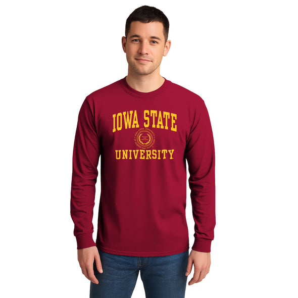 Iowa State University Heritage Long Sleeve T-Shirt (Cardinal)