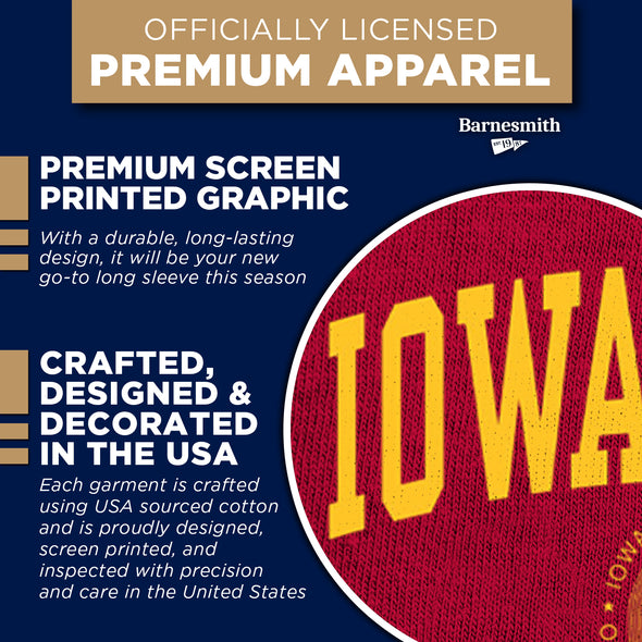 Iowa State University Heritage Long Sleeve T-Shirt (Cardinal)