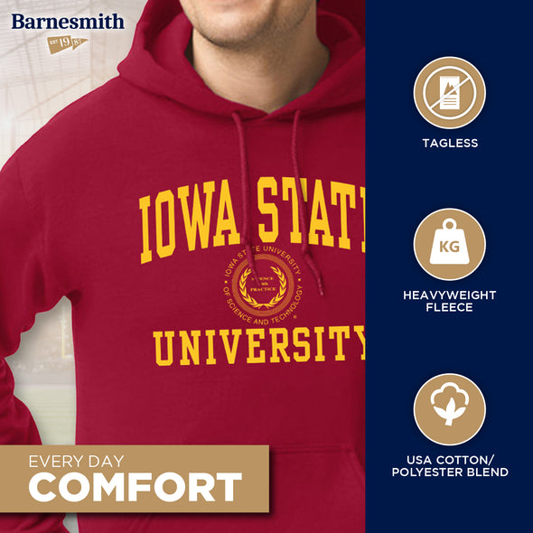 Iowa State University Heritage Hooded Sweatshirt (Cardinal)