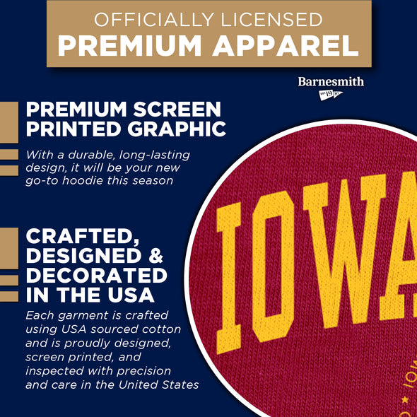 Iowa State University Heritage Hooded Sweatshirt (Cardinal)