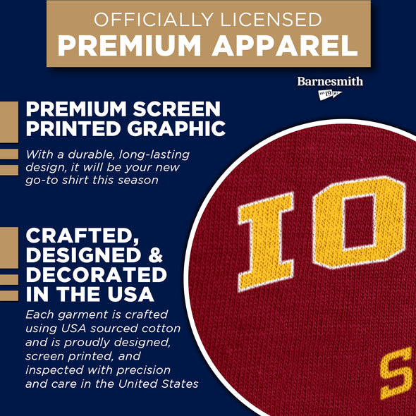 Iowa State University Spirit T-Shirt (Cardinal)