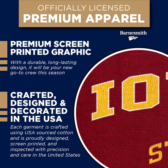 Iowa State University Spirit Sweatshirt (Cardinal)