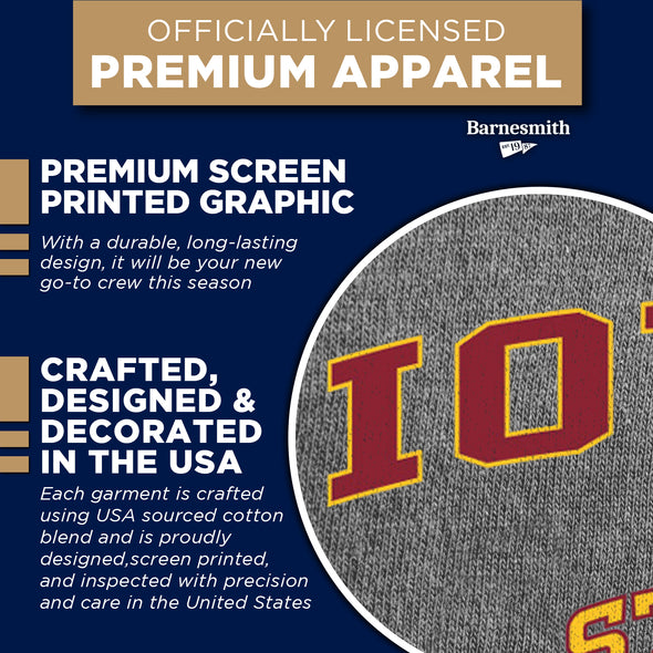 Iowa State University Spirit Sweatshirt (Charcoal Grey)
