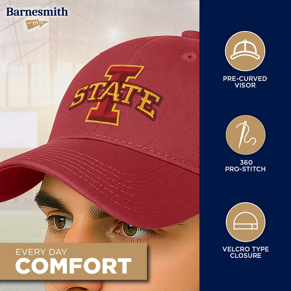 Iowa State University Spirit Baseball Hat One-Size (Cardinal)