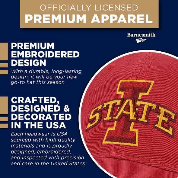 Iowa State University Spirit Baseball Hat One-Size (Cardinal)
