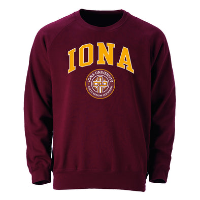 Iona University Heritage Crewneck Sweatshirt (Maroon)