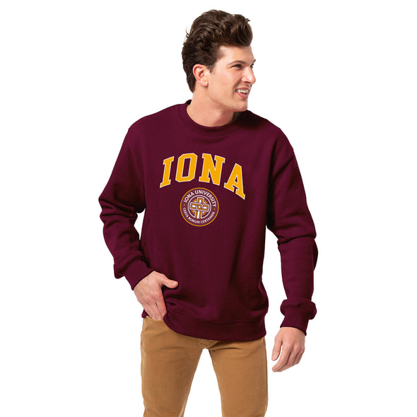Iona University Heritage Crewneck Sweatshirt (Maroon)